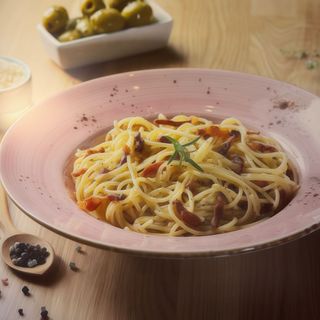 Spaguetti Allà Carbonara Amb Guanciale I Pecorino