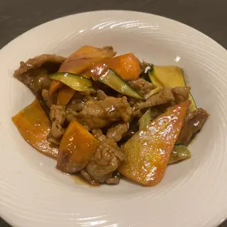 41 Maiale con verdure alla piastra