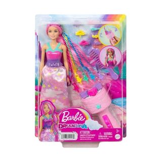 Set de joaca Barbie Dreamtopia - Papusa pentru coafat cu accesorii [4189517]