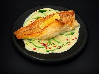 ОКУНЬ З СОУСОМ БЛЮЧІЗ (350g)