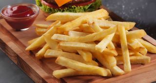 Bastones de papas al horno