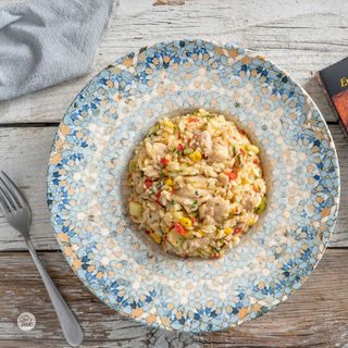 Ризото с пилешко и зеленчуци (400г)
