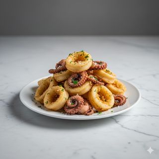 Frittura di calamari e polpi