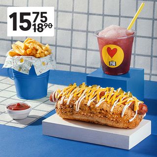 კომბო სპეც ჰოთ -დოგი პაპრიკით 1 ც