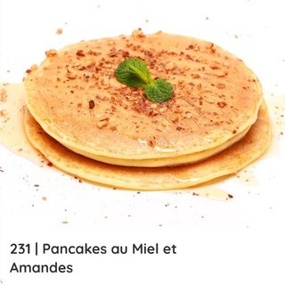 Pancakes au Miel et Amandes