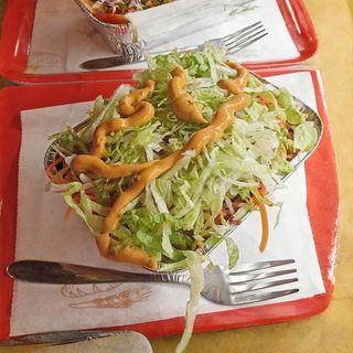 Kapsalon mixto pollo/ ternera