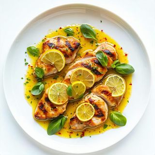 122 Pollo in salsa limone