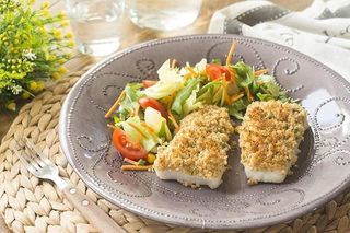 Filetto di merluzzo gratinato con verdure