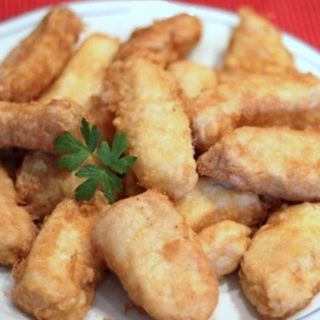 Taquitos de merluza rebozados 