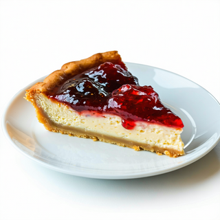 Cheesecake Casero Con Dos Mermeladas (Porción)