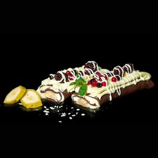 Banana split palačinka