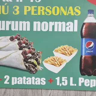 Menú 3 Personas de durum