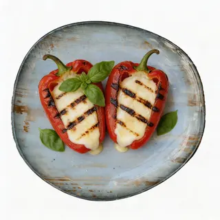 Mozzarella pepper rolls