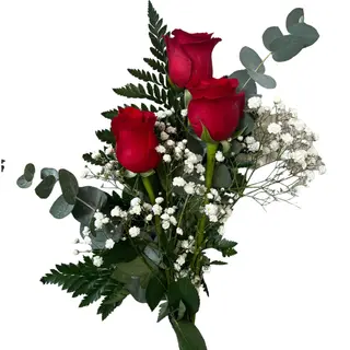 Ramo De 3 Rosas Rojas