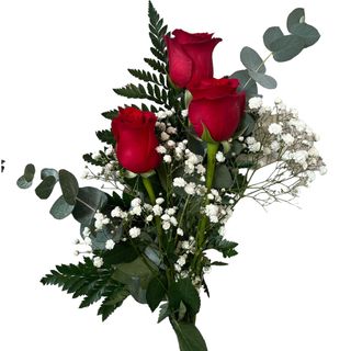 Ramo De 3 Rosas Rojas