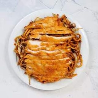 Pohana piletina s rezancima