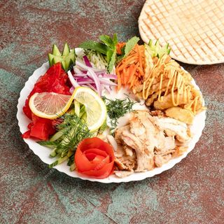Shawarma en plato