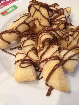 Chiacchiere con Nutella