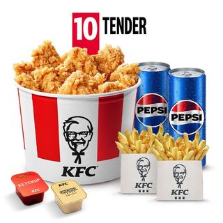 Menu Bucket 10 Tender Crispy + 2 Salse