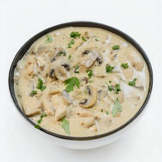 Фрикасе с шампиньонами