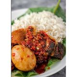 Ofada Rice With Assorted Sauce (Complete Meal)