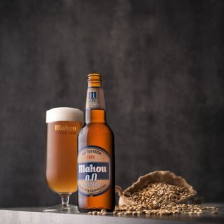 Cerveza Mahou Tostada 0,0