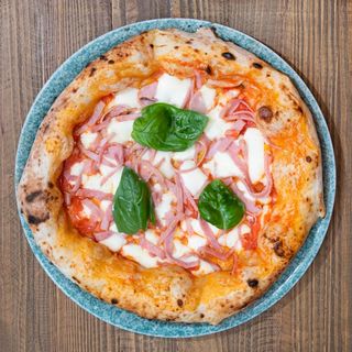 Pizza Margherita De Jamón York (30 x 30 Cm.)