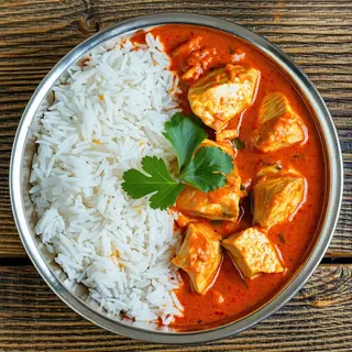 Butter Chicken With Naan/Rice + soda 500ml