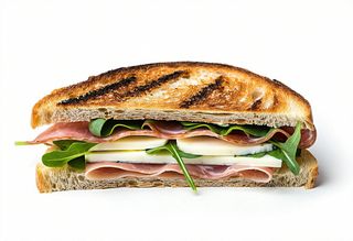 Toast con mozzarella, speck e rucola