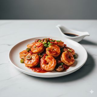 58-Gamberi in salsa chili