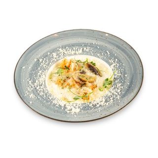 Ризотто с грибами и креветками