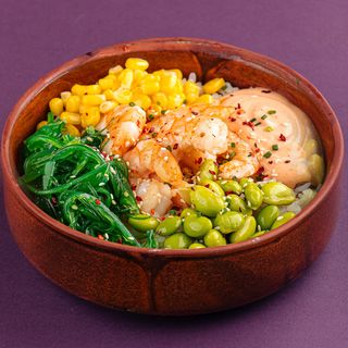 Боул с креветками