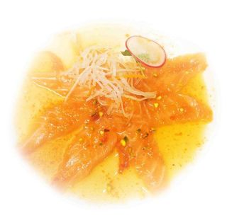 Sashimi carpaccio salmone