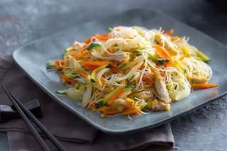 30 Spaghetti di soia con carne