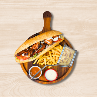 Sandwich De Brochettes De Poulet