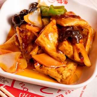 Tofu salteado de la casa