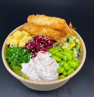 Poke Bowl de Ebi Tempura