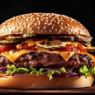 Classic Smashed Double cheeseburger + fries