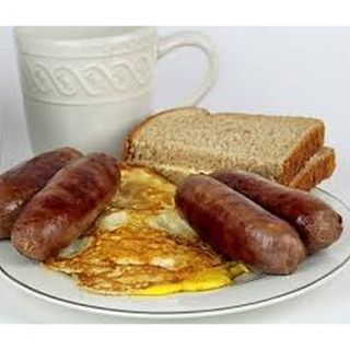 Plain Bread + 2 Sausages + Tea Pot