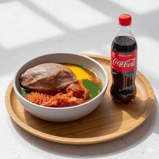 3 Amala + Gbegiri & Ewedu + 3 Cow Meat + Coke