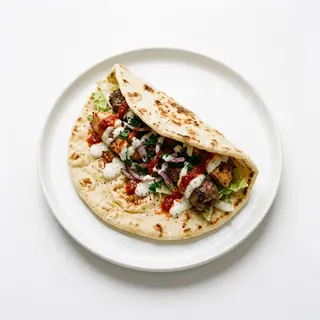 Pan Kebab Con Salsa