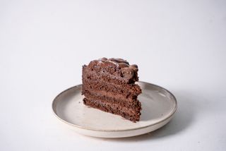 Porción tarta de chocolate