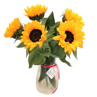 Jarra com 5 Girassóis