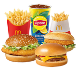 McZestaw McChicken® + Cheeseburger + Chikker® + frytki małe