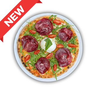 Pizza Bresaola e rucola con Bufala
