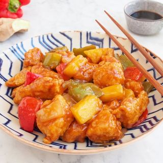 Cerdo Agridulce Con Piña Natural 