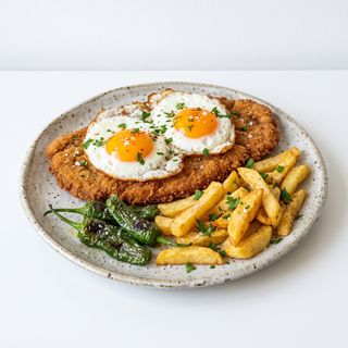 Milanesa a caballo