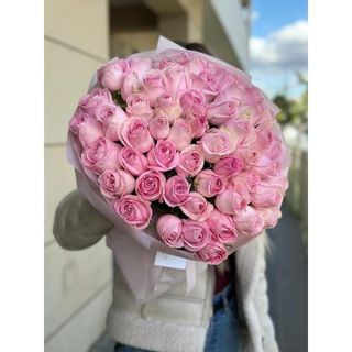 Różowa róża 50 cm, 51 szt w opakowaniu