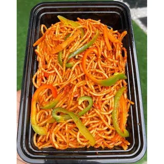 Jollof spaghetti