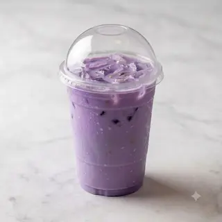 Tè con latte al taro